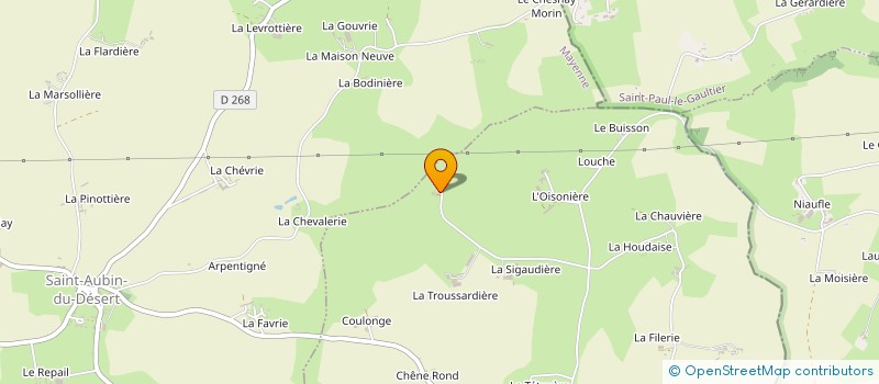 localisation de l'entreprise MADAME JEANNINE DALIBARD  SAINT-MARS-DU-DESERT