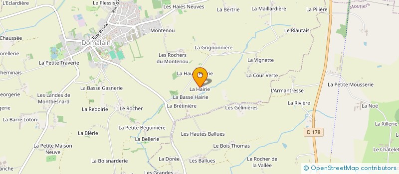 localisation de l'entreprise MADAME JEANNINE DAMON  DOMALAIN