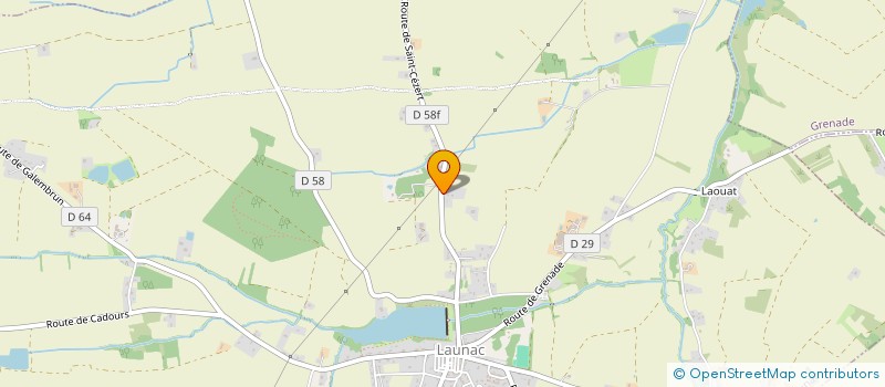 localisation de l'entreprise MADAME JEANNINE DEJEAN  LAUNAC