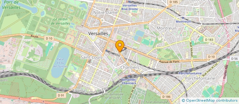 localisation de l'entreprise MADAME JEANNINE DELCROIX à VERSAILLES