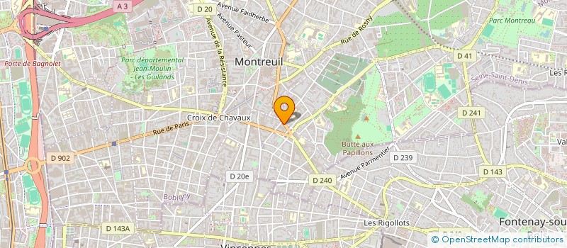 localisation de l'entreprise MADAME JEANNINE DEVEL à MONTREUIL