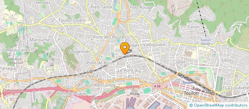 localisation de l'entreprise MADAME JEANNINE DOGLIANI  TOULON