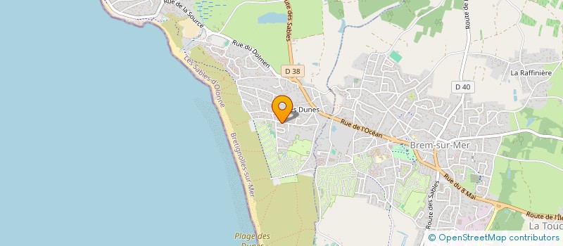 localisation de l'entreprise MADAME JEANNINE DOUCET  BRETIGNOLLES-SUR-MER