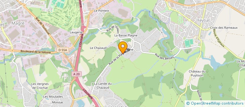 localisation de l'entreprise MADAME JEANNINE DUMONT à FEYTIAT