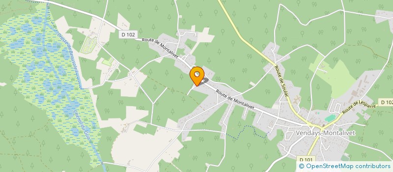 localisation de l'entreprise MADAME JEANNINE DUREY  VENDAYS-MONTALIVET