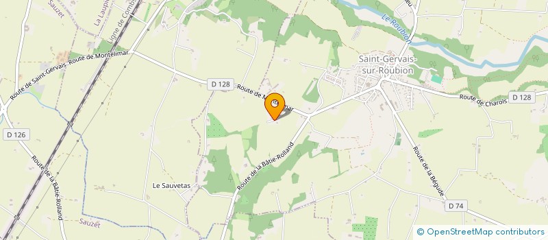 localisation de l'entreprise MADAME JEANNINE DUVAL  SAINT-GERVAIS-SUR-ROUBION