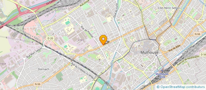 localisation de l'entreprise MADAME JEANNINE EGRON  MULHOUSE