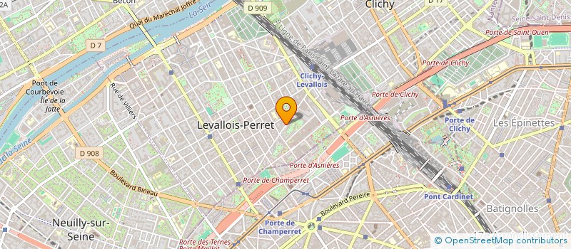 localisation de l'entreprise MADAME JEANNINE ESABAL  LEVALLOIS-PERRET