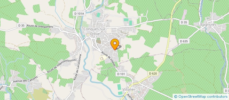 localisation de l'entreprise MADAME JEANNINE ESCOURROU à CONQUES-SUR-ORBIEL