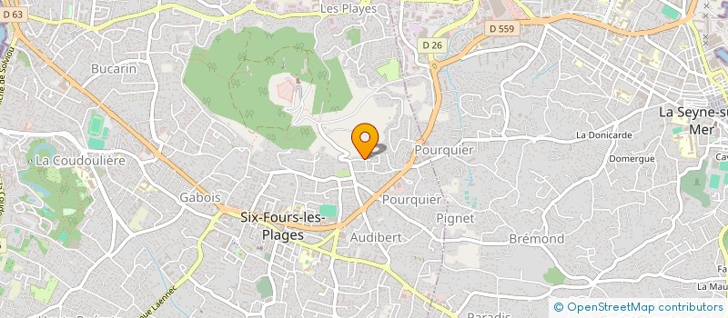 localisation de l'entreprise MADAME JEANNINE FEVRE à SIX-FOURS-LES-PLAGES