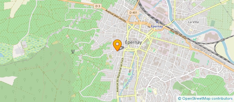 localisation de l'entreprise MADAME JEANNINE FRANQUET  EPERNAY
