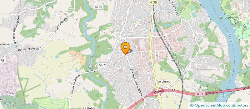 localisation de l'entreprise MADAME JEANNINE GALLOU à LA CHAPELLE-SUR-ERDRE