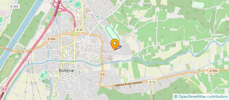 localisation de l'entreprise MADAME JEANNINE GASBARRE  BOLLENE