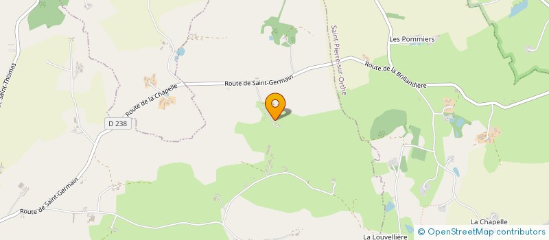 localisation de l'entreprise MADAME JEANNINE GORGET  VIMARTIN-SUR-ORTHE