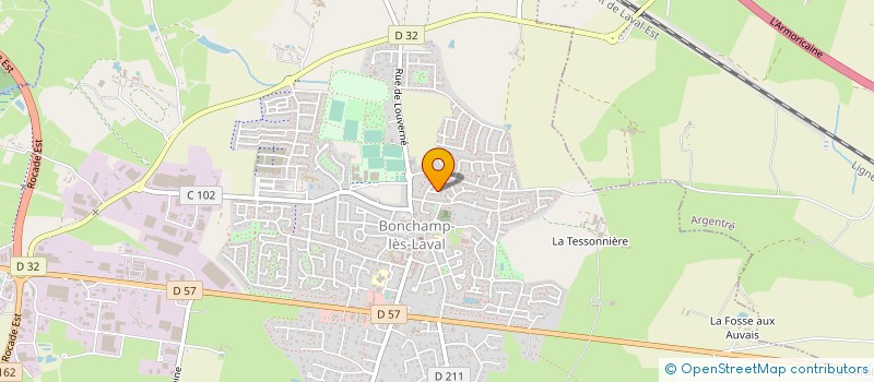 localisation de l'entreprise MADAME JEANNINE GOUGET à BONCHAMP-LES-LAVAL