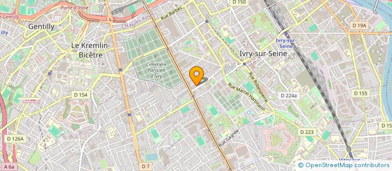 localisation de l'entreprise MADAME JEANNINE GRAWGER  IVRY-SUR-SEINE