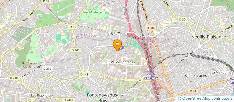 localisation de l'entreprise MADAME JEANNINE GRIMAUD à FONTENAY-SOUS-BOIS