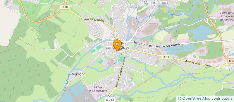 localisation de l'entreprise MADAME JEANNINE GROSJEAN à SAINT-LOUP-SUR-SEMOUSE