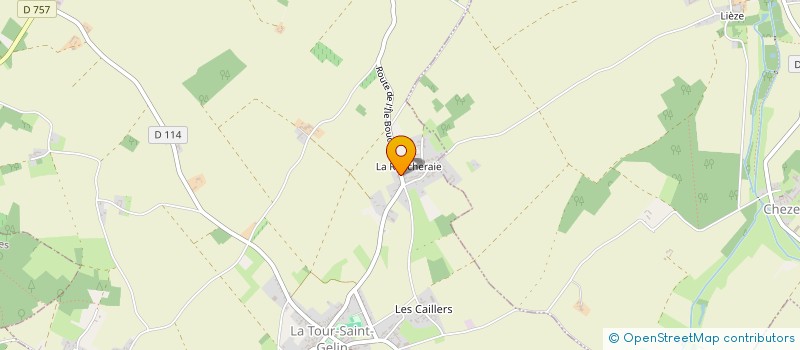 localisation de l'entreprise MADAME JEANNINE GUERIN  LA TOUR-SAINT-GELIN