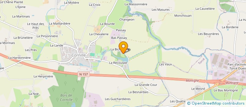 localisation de l'entreprise MADAME JEANNINE GUILLET à CORNILLE