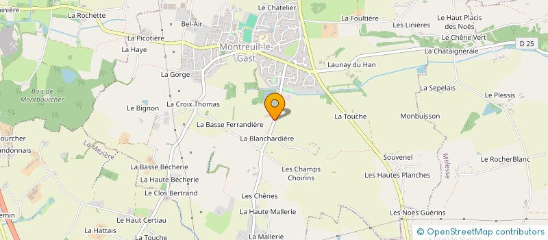 localisation de l'entreprise MADAME JEANNINE GUILLEUX à MONTREUIL-LE-GAST