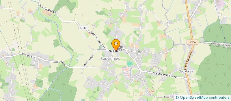 localisation de l'entreprise MADAME JEANNINE HONOREZ à BOUVIGNIES