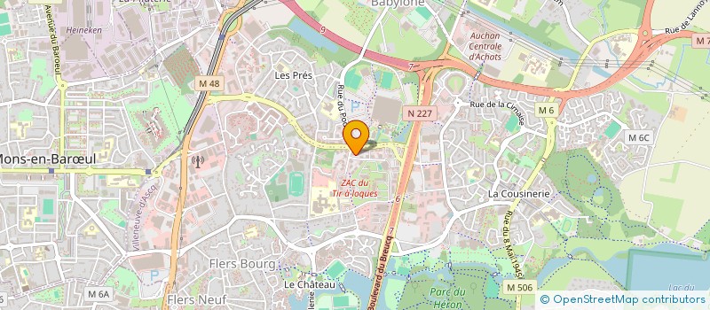 localisation de l'entreprise MADAME JEANNINE HOUZE à VILLENEUVE-D'ASCQ