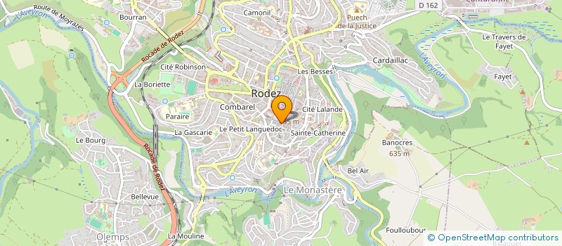 localisation de l'entreprise MADAME JEANNINE JEANTET  RODEZ