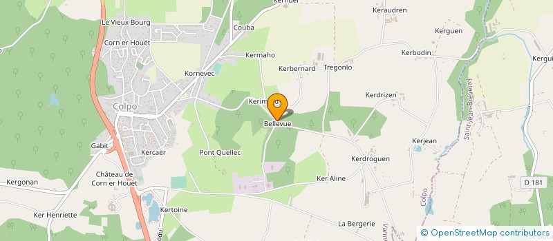 localisation de l'entreprise MADAME JEANNINE JEGAT  COLPO