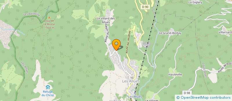 localisation de l'entreprise MADAME JEANNINE JUNG à LES ALLUES