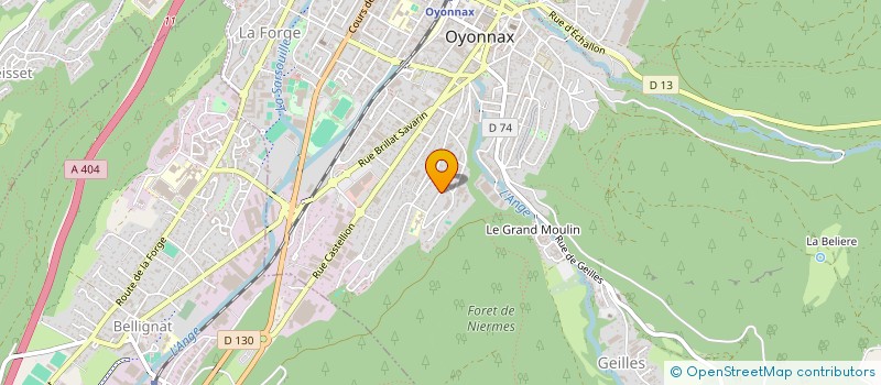 localisation de l'entreprise MADAME JEANNINE LACROIX à OYONNAX