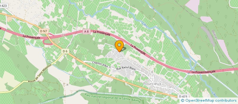 localisation de l'entreprise MADAME JEANNINE LACROIX  POURCIEUX