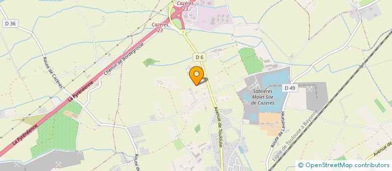 localisation de l'entreprise MADAME JEANNINE LAFFARGUE  CAZERES