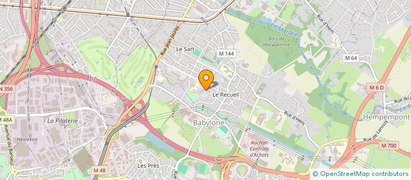 localisation de l'entreprise MADAME JEANNINE LAMARRE à VILLENEUVE-D'ASCQ