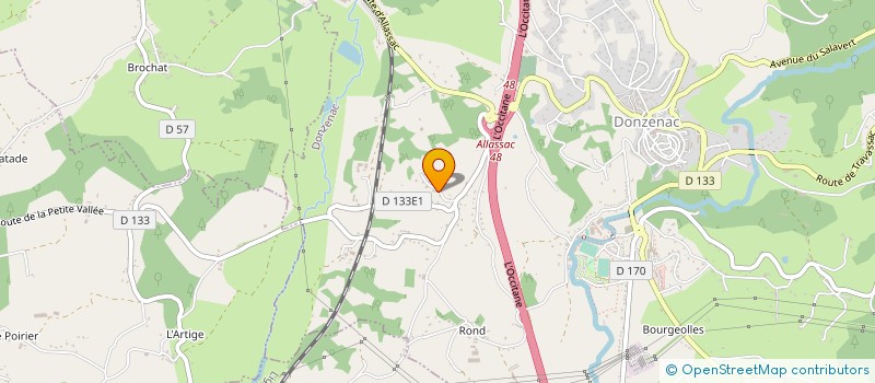 localisation de l'entreprise MADAME JEANNINE LAPORTE  DONZENAC