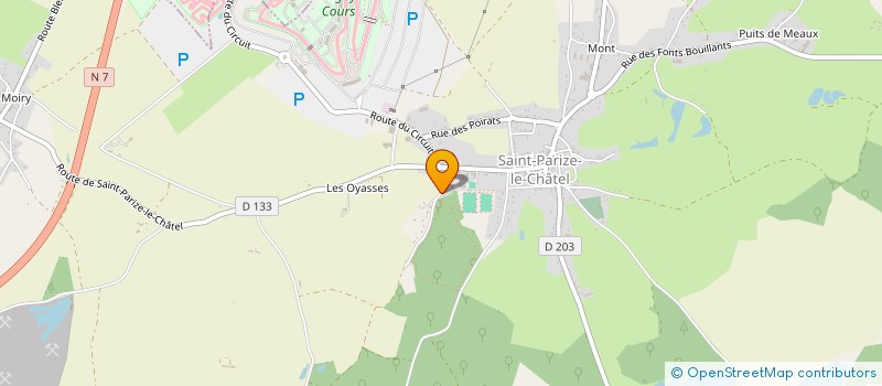 localisation de l'entreprise MADAME JEANNINE LAURENT à SAINT-PARIZE-LE-CHATEL