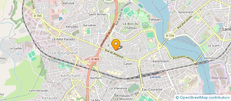 localisation de l'entreprise MADAME JEANNINE LE BIHAN  LORIENT