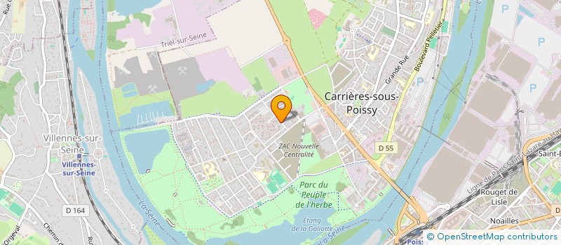 localisation de l'entreprise MADAME JEANNINE LE BOUDEC  CARRIERES-SOUS-POISSY