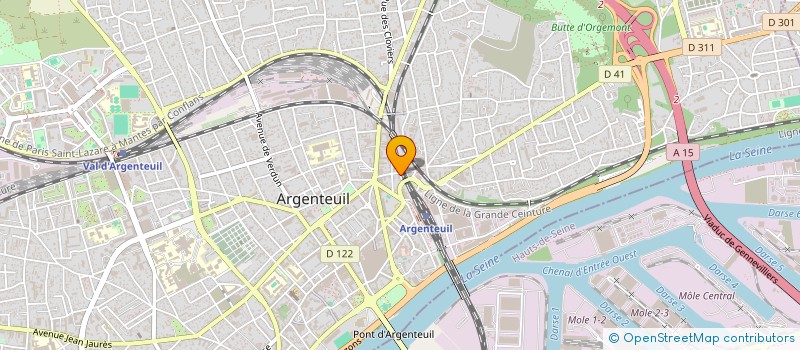 localisation de l'entreprise MADAME JEANNINE LE CHAPELIN  ARGENTEUIL