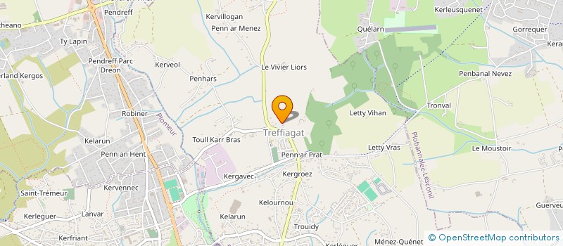 localisation de l'entreprise MADAME JEANNINE LE COSSEC  TREFFIAGAT