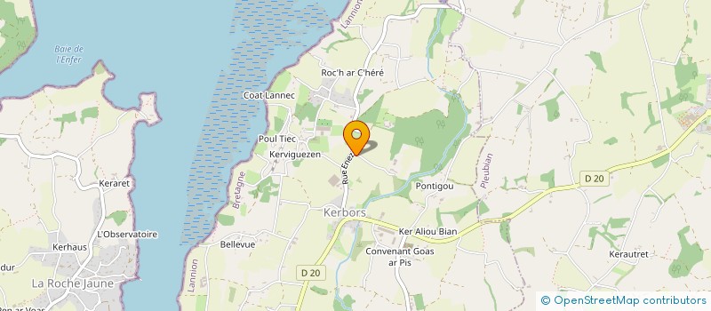 localisation de l'entreprise MADAME JEANNINE LE GENTIL  KERBORS