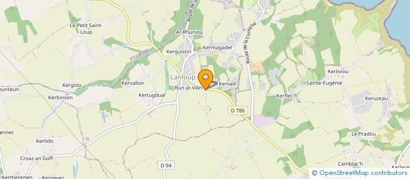 localisation de l'entreprise MADAME JEANNINE LE JEUNE à LANLOUP