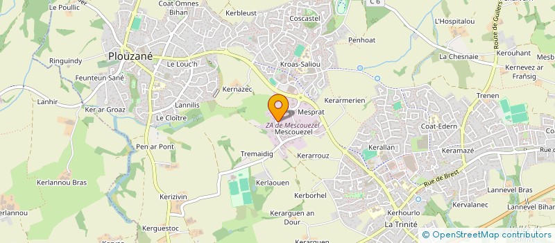 localisation de l'entreprise MADAME JEANNINE LE MASSON  PLOUZANE