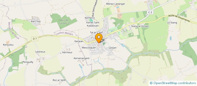 localisation de l'entreprise MADAME JEANNINE LE MOAN  POULLAN-SUR-MER