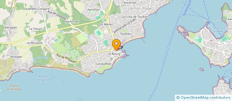 localisation de l'entreprise MADAME JEANNINE LE SCRAGNE  LARMOR-PLAGE