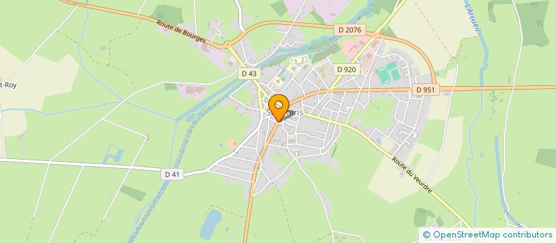 localisation de l'entreprise MADAME JEANNINE LEGRAND  SANCOINS