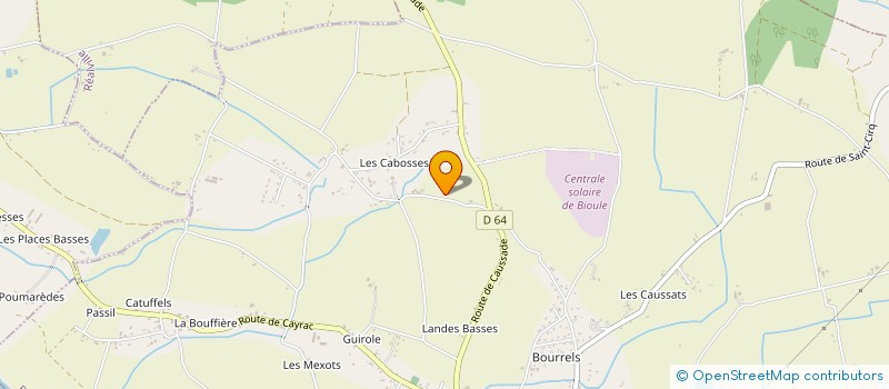 localisation de l'entreprise MADAME JEANNINE LESCURE  BIOULE