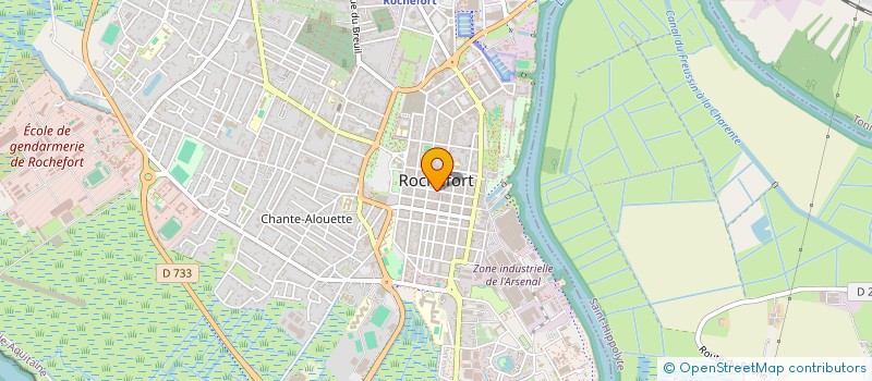 localisation de l'entreprise MADAME JEANNINE LEVEQUE  ROCHEFORT