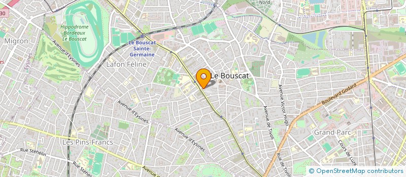 localisation de l'entreprise MADAME JEANNINE LITAUD  LE BOUSCAT