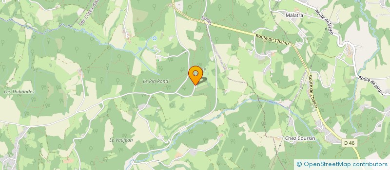 localisation de l'entreprise MADAME JEANNINE MAGNAT  LES COTES D'AREY